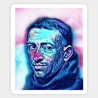 William of Ockham Snowy Portrait | William of Ockham Artwork 9 Sticker